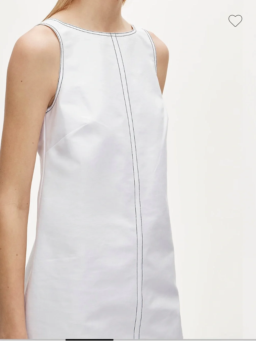 NWT J Crew Contrast-stitch Billie dress in double cotton poplin